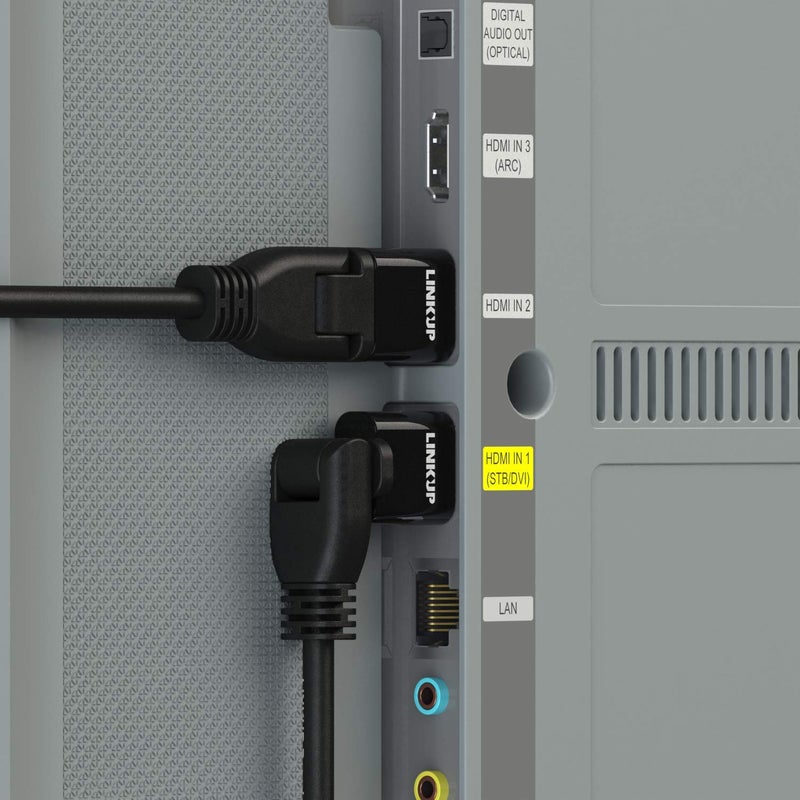 LINKUP - HDMI 4K Cable Ultra HD 360Â° Angle Swivel Digital Video Cord - Heavy Duty 28AWG - Extreme High Speed 18GB/s | 4096 x 2160 | Compatible with Apple Xbox PS4 PC Samsung TV - 6FT - Image 4